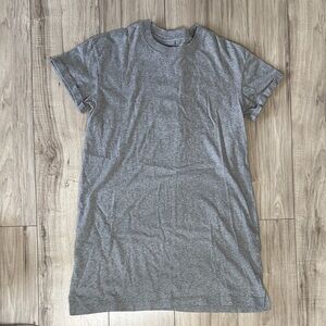 TIME AND TRUE Gray T-Shirt Dress Size M 8-10